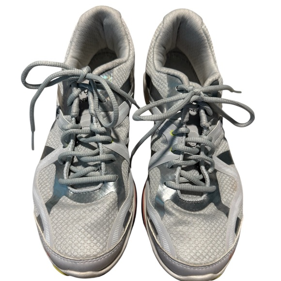 Ryka Gray/ Silver and Peach Athletic Shoes - Picture 1 of 9